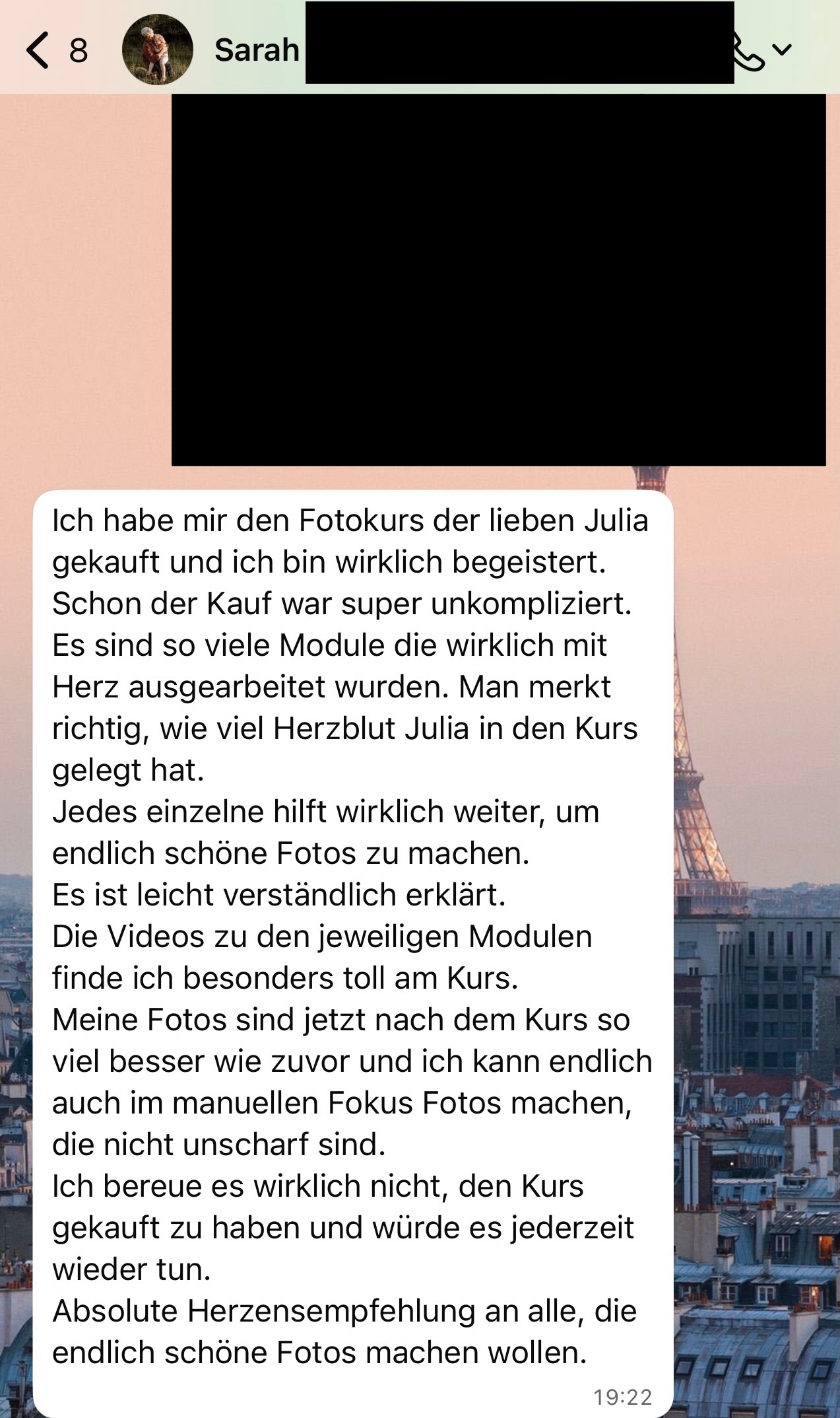 Rezension Kamerafotokurs